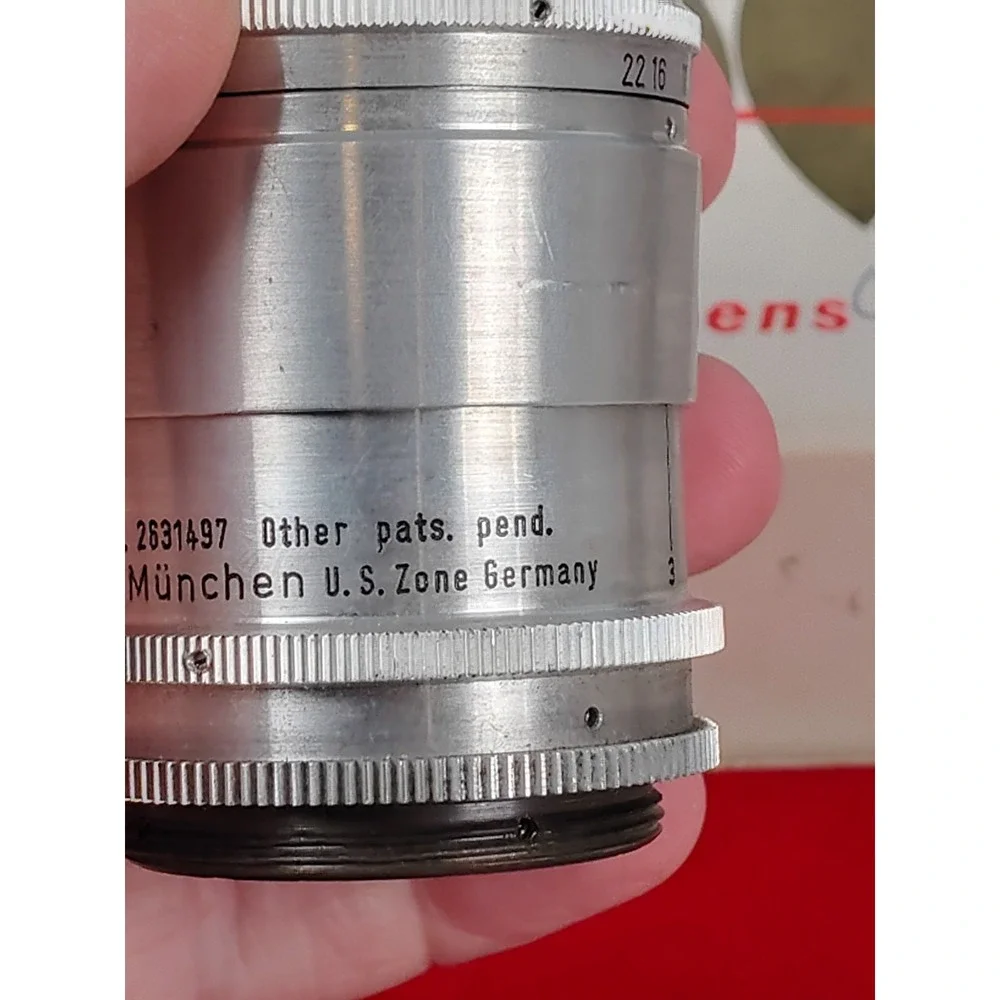 Argus Tele-Sandmar 100mm f/4.5 Lens Enna Werk Germany C3 C33 Box Viewfinder